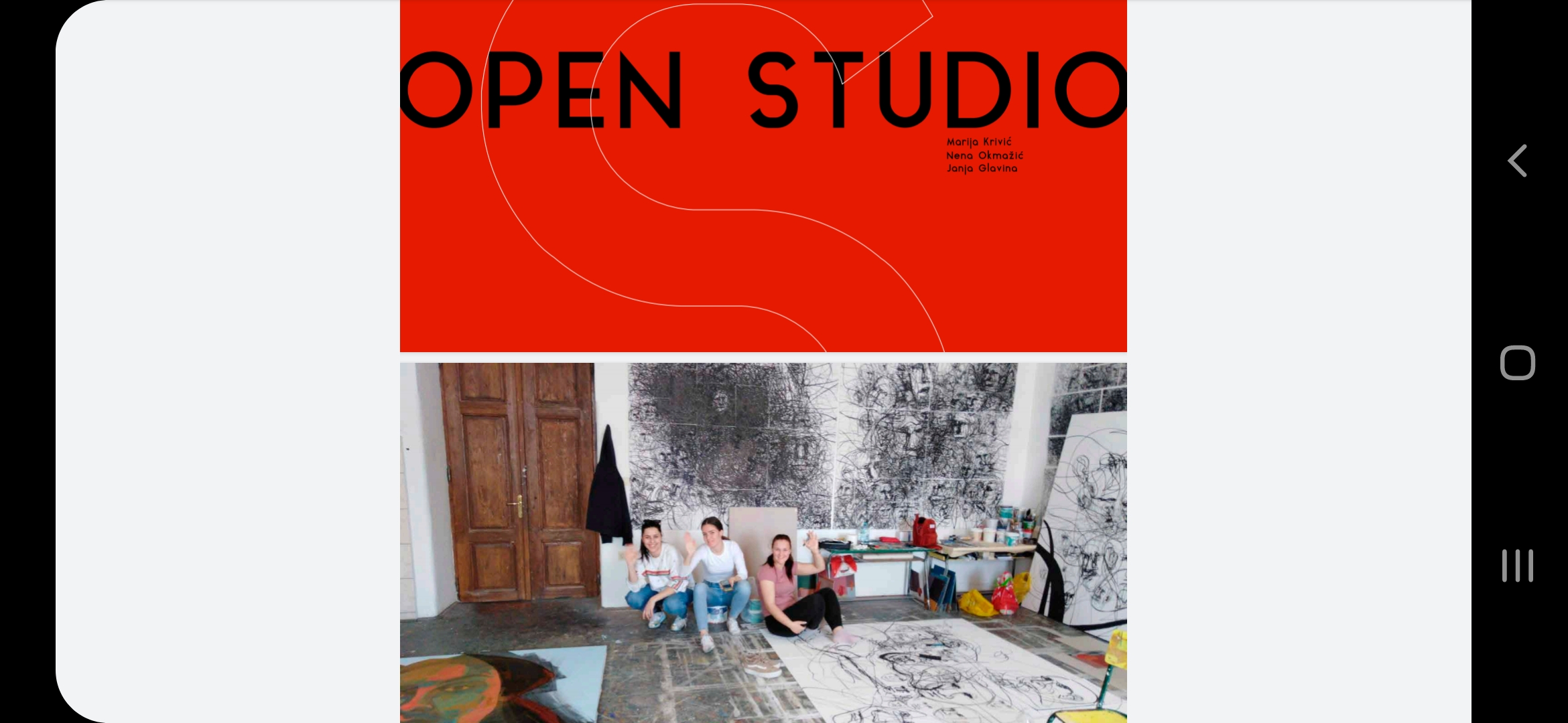 Open studio – e izložba